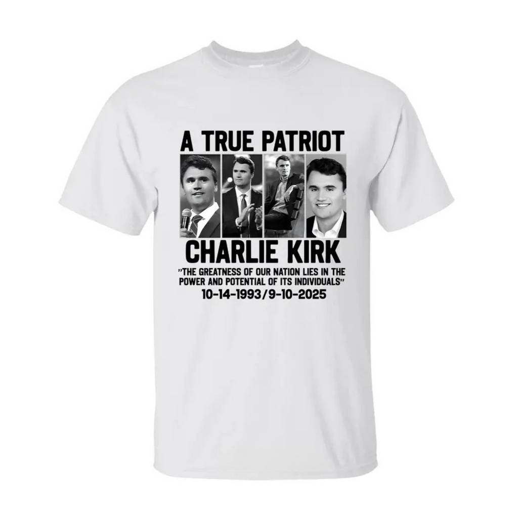 Charlie Kirk "Greatness of Our Nation" Patriotic Tee