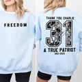 Charlie Kirk American Patriot Sweatshirt - Freedom