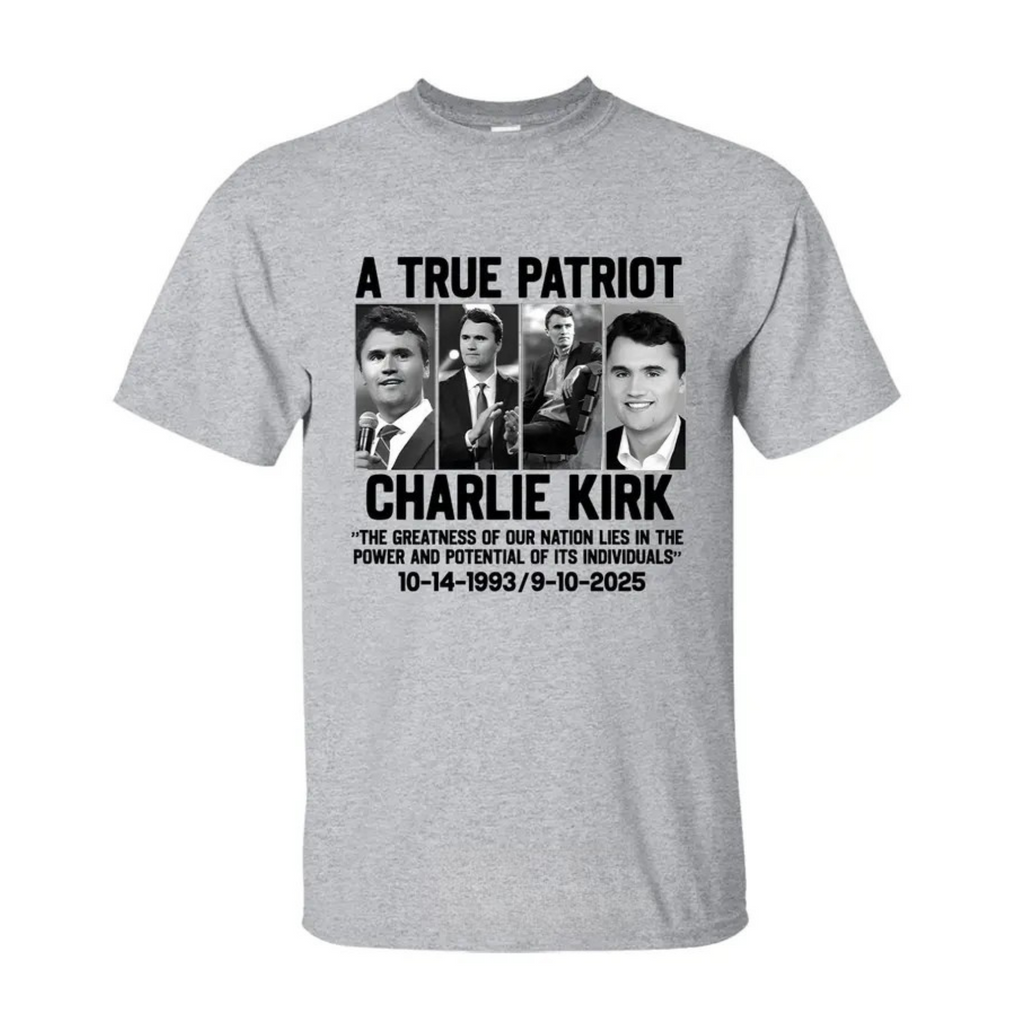 Charlie Kirk "Greatness of Our Nation" Patriotic Tee