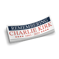 Remembering Charlie Kirk Sticker | Donations to TPUSA