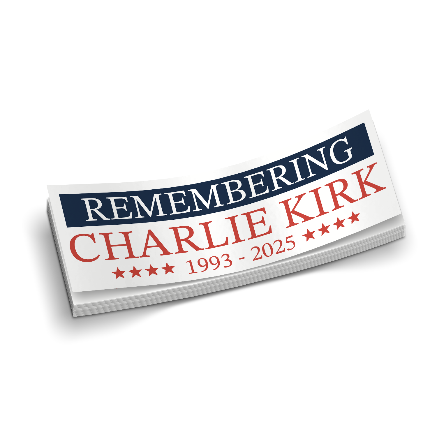 Remembering Charlie Kirk Sticker | Donations to TPUSA