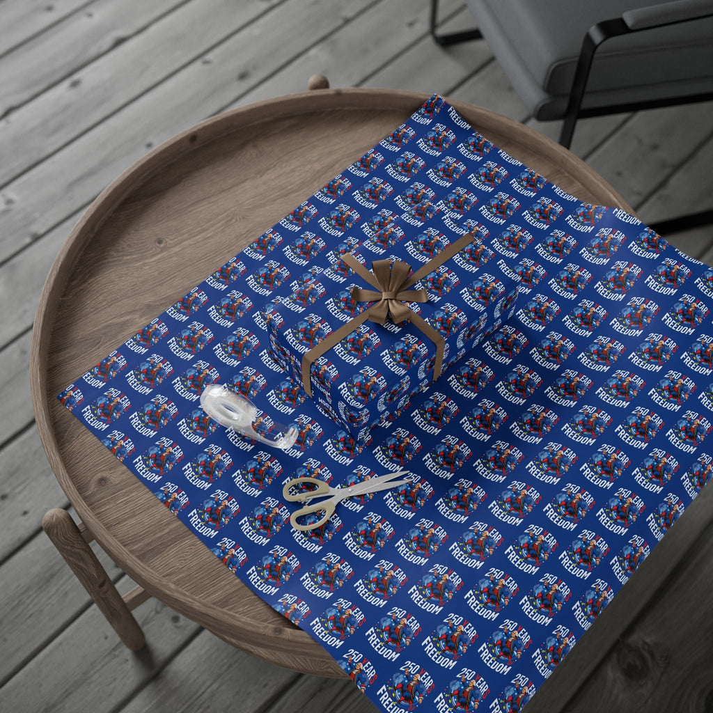 America 250th Anniversary Freedom Custom Wrapping Paper Roll