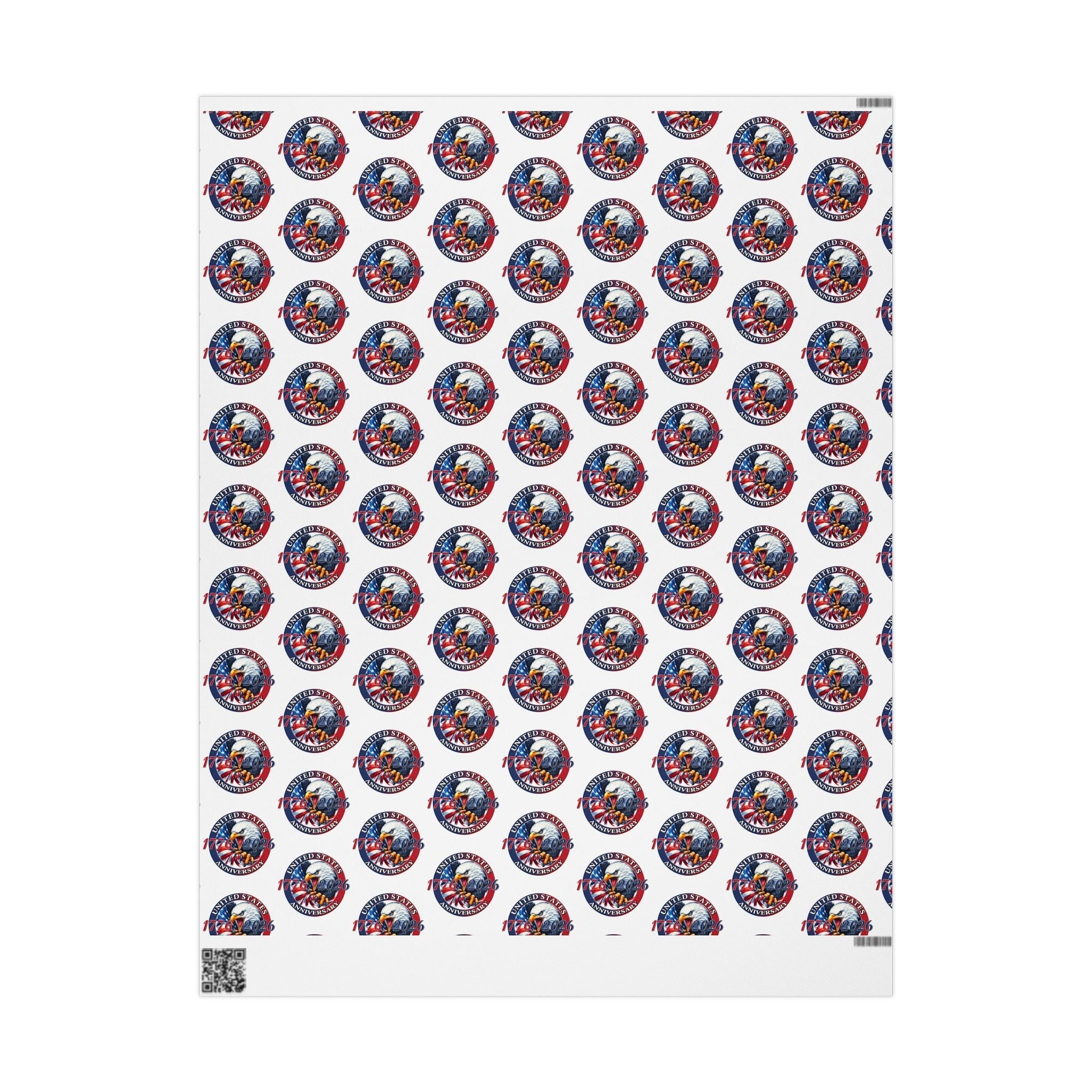 America 250th Anniversary Patriotic Custom Wrapping Paper Roll – 1776–2026 Edition