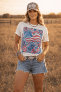 American Freedom Flowers Tee